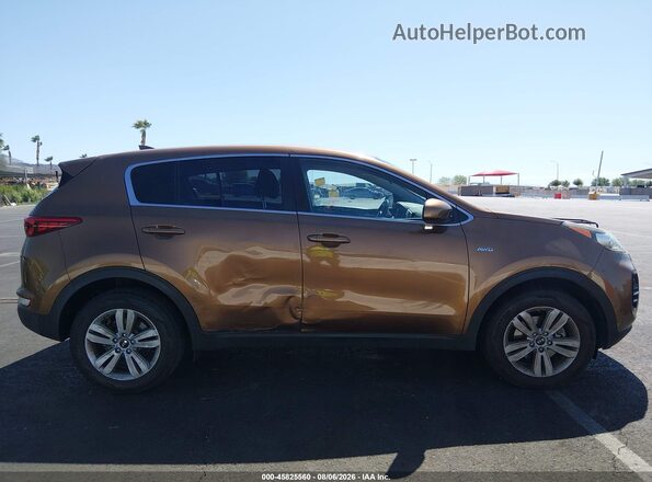KNDPMCAC6J7349301 2018 KIA SPORTAGE Tan Вид щитка приладів