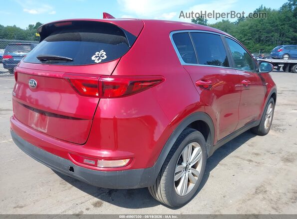 KNDPMCAC6J7449379 2018 KIA SPORTAGE Red უკანა მარჯვენა