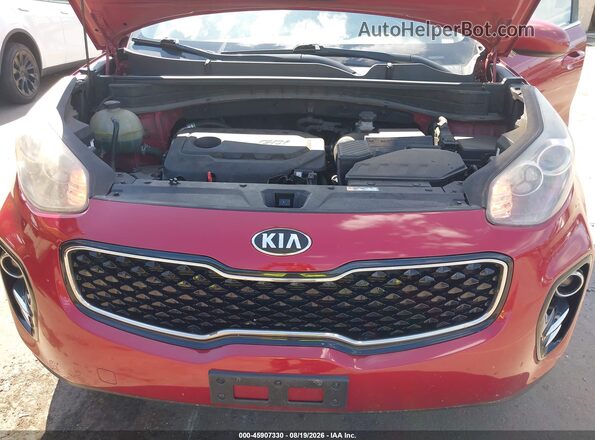 KNDPMCAC6J7449379 2018 KIA SPORTAGE Red უკანა ხედი