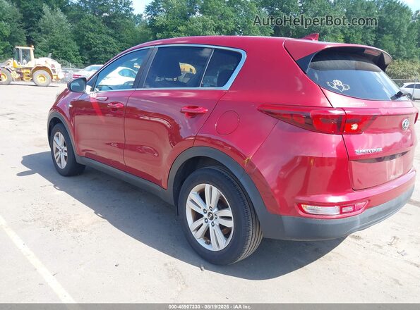 KNDPMCAC6J7449379 2018 KIA SPORTAGE Red უკანა მარცხენა