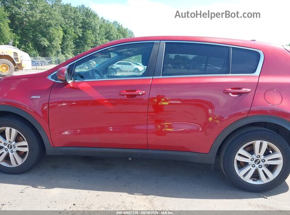 KNDPMCAC6J7449379 2018 KIA SPORTAGE Red სალონის 360-გრადუსიანი ხედი