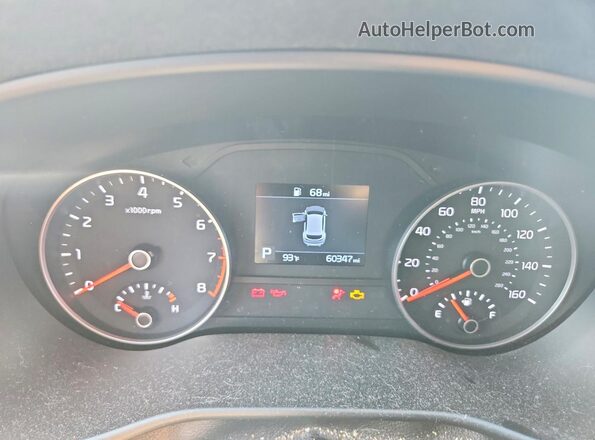KNDPMCAC6L7662089 2020 KIA SPORTAGE Blue Սարքավորումների վահանակի տեսք
