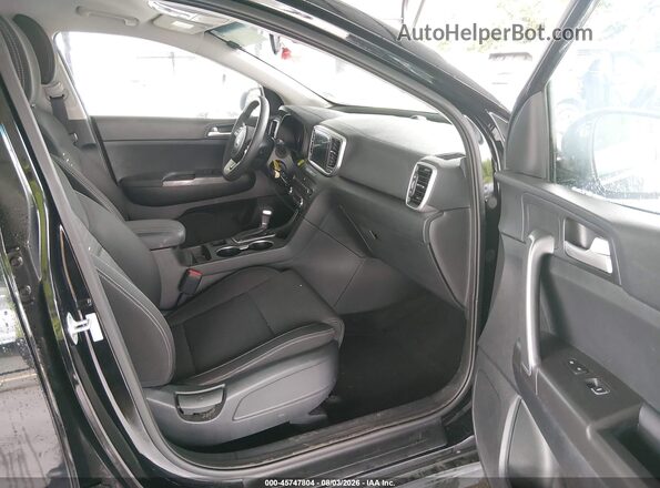 KNDPMCAC6L7725093 2020 KIA SPORTAGE Black Widok wnętrza z przodu