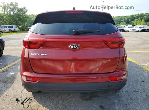 KNDPMCAC7H7088643 2017 KIA SPORTAGE Red Widok z tyłu