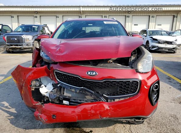 KNDPMCAC7H7088643 2017 KIA SPORTAGE Red Widok z przodu