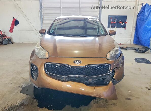KNDPMCAC7H7198642 2017 KIA SPORTAGE Brown Դիմացի տեսք
