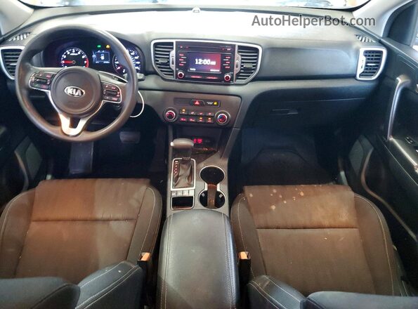 KNDPMCAC7H7198642 2017 KIA SPORTAGE Brown Առջևի վահանակի տեսք