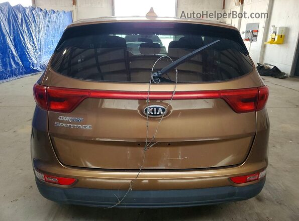 KNDPMCAC7H7198642 2017 KIA SPORTAGE Brown Հետևի տեսք
