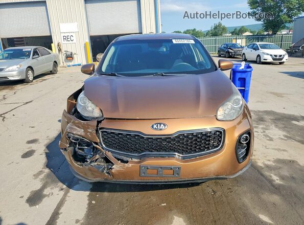 KNDPMCAC7J7307882 2018 KIA SPORTAGE Brown Vista frontal