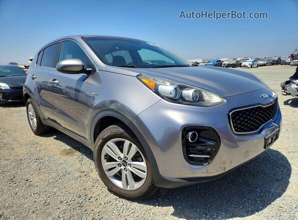 KNDPMCAC7J7340476 2018 KIA SPORTAGE Серый Передняя правая четверть