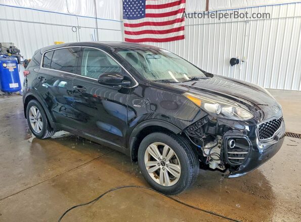 KNDPMCAC7J7447317 2018 KIA SPORTAGE Black Przód prawy