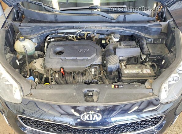 KNDPMCAC7J7447317 2018 KIA SPORTAGE Black Widok komory silnika
