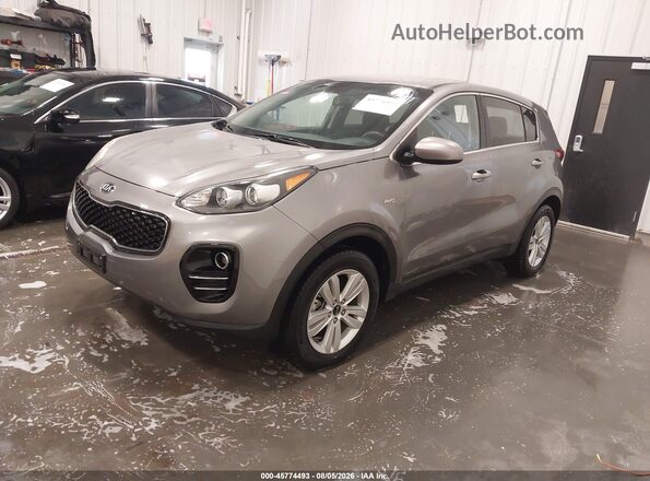 KNDPMCAC7K7536502 2019 KIA SPORTAGE Gray წინა მარცხენა ხედი სამი მეოთხედიდან