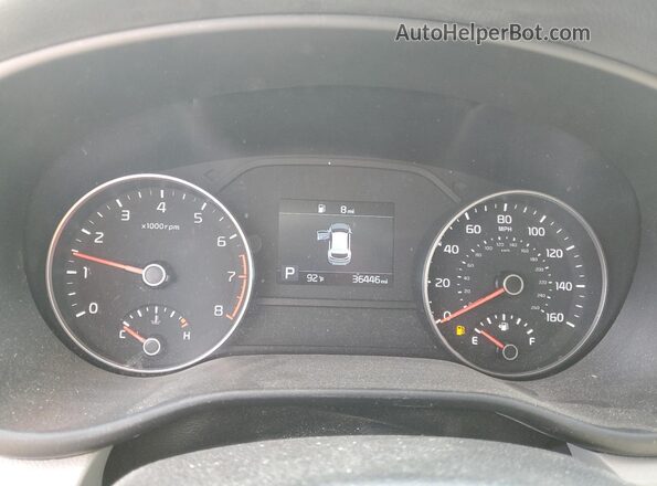 KNDPMCAC7M7850864 2021 KIA SPORTAGE Black Вид щитка приладів