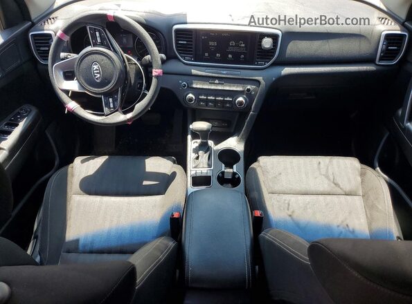 KNDPMCAC7M7864134 2021 KIA SPORTAGE Red Dashboard view