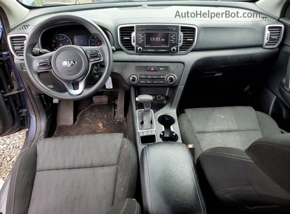 KNDPMCAC8H7114277 2017 KIA SPORTAGE Gray წინა პანელის ხედი