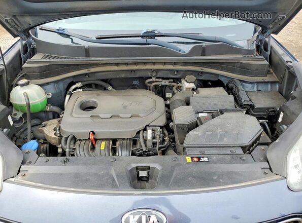 KNDPMCAC8H7114277 2017 KIA SPORTAGE Gray ძრავის განყოფილების ხედი