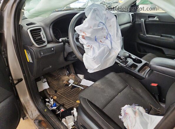 KNDPMCAC8K7624605 2019 KIA SPORTAGE Gray წინა პანელის ხედი