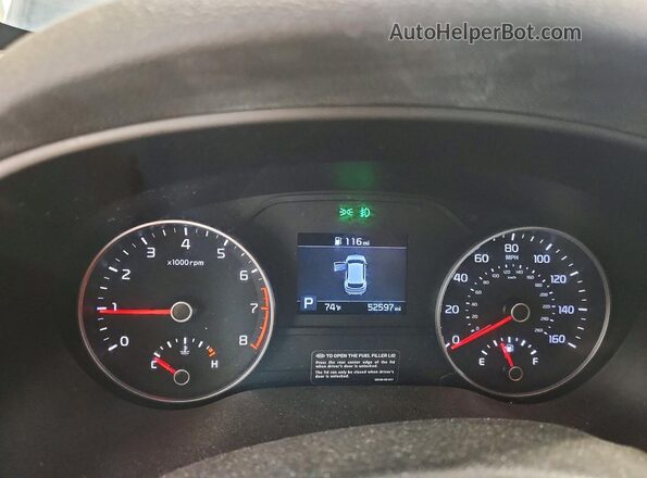 KNDPMCAC8L7742347 2020 KIA SPORTAGE Black Вид щитка приладів