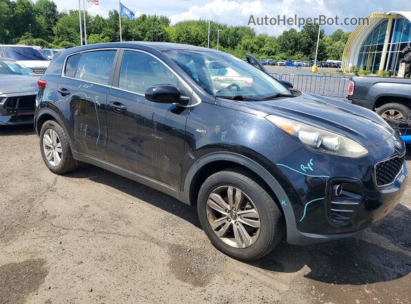 KNDPMCAC9H7039749 2017 KIA SPORTAGE Черный Передняя правая четверть