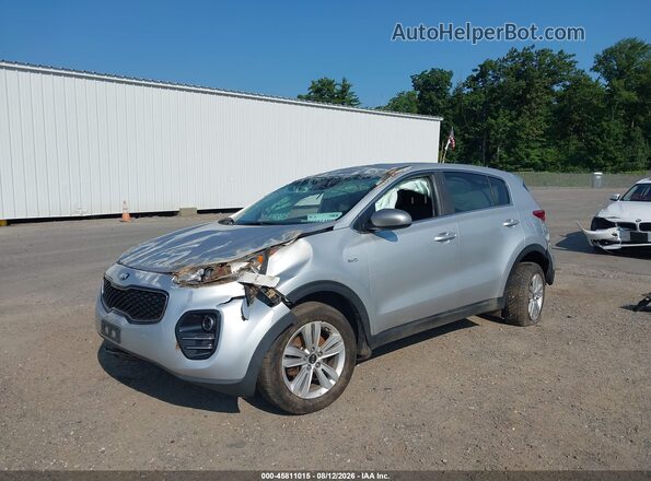 KNDPMCAC9H7220379 2017 KIA SPORTAGE Silver Առջևի ձախ երեք քառորդ տեսարան
