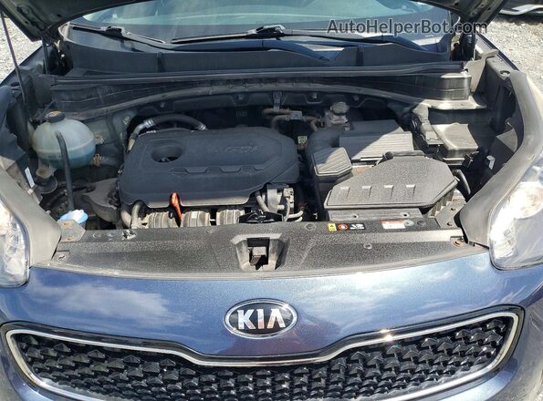 KNDPMCAC9K7564558 2019 KIA SPORTAGE Blue ძრავის განყოფილების ხედი