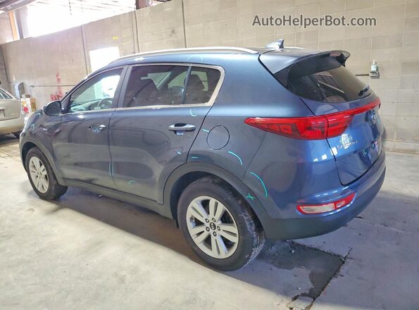 KNDPMCAC9K7603147 2019 KIA SPORTAGE Синий Задняя левая четверть