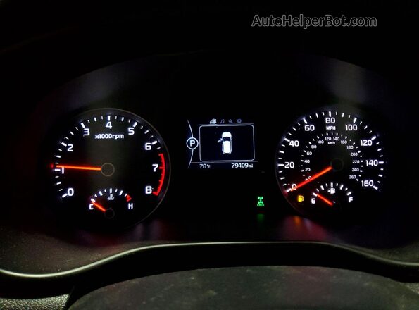 KNDPMCAC9K7603147 2019 KIA SPORTAGE Синий Вид щитка приборов