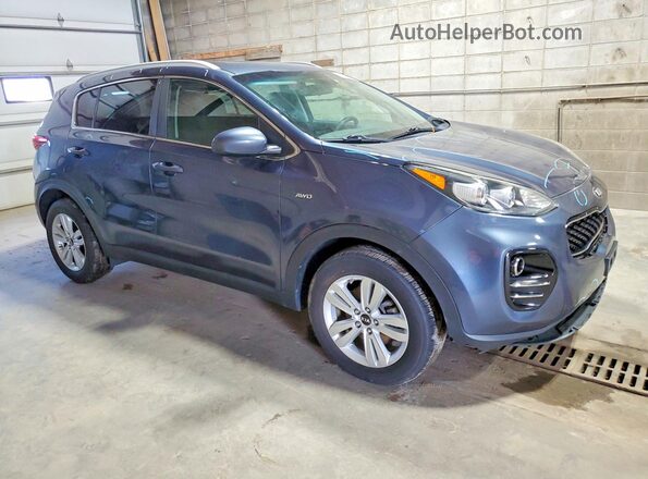 KNDPMCAC9K7603147 2019 KIA SPORTAGE Синий Передняя правая четверть