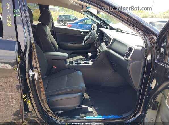 KNDPMCAC9M7936287 2021 KIA SPORTAGE Black წინა სალონის ხედი
