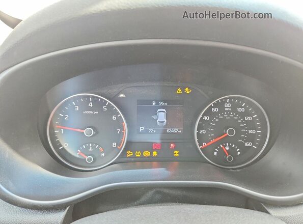 KNDPMCAC9N7996166 2022 KIA SPORTAGE Blue Вид щитка приладів