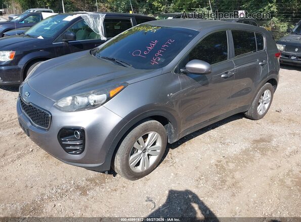 KNDPMCACXH7103734 2017 KIA SPORTAGE Gray Առջևի ձախ երեք քառորդ տեսարան