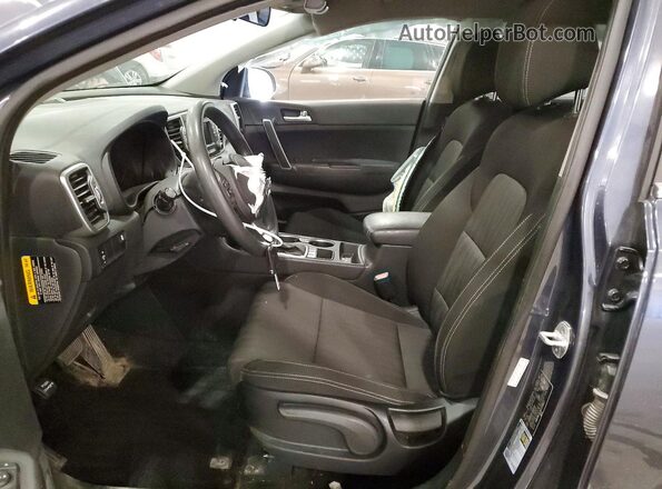 KNDPMCACXH7139827 2017 KIA SPORTAGE Угольный Вид салона спереди