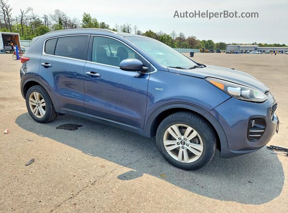 KNDPMCACXH7184489 2017 KIA SPORTAGE Blue Front right