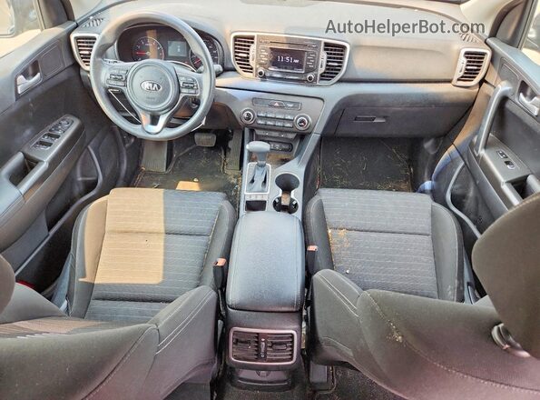 KNDPMCACXH7184489 2017 KIA SPORTAGE Blue Dashboard view