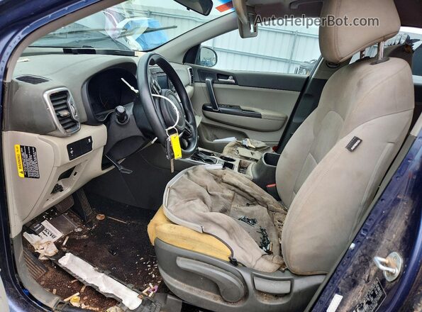 KNDPMCACXH7247400 2017 KIA SPORTAGE Blue Front interior view
