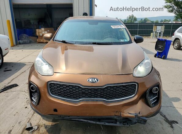 KNDPMCACXJ7429619 2018 KIA SPORTAGE Brown Front view