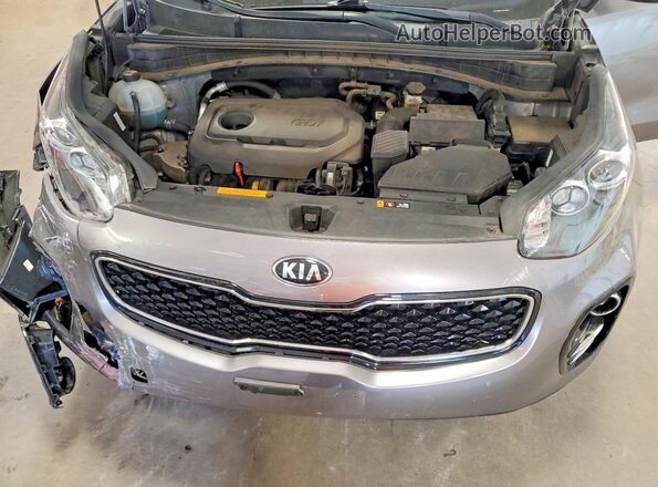 KNDPMCACXK7525252 2019 KIA SPORTAGE Gray Widok komory silnika
