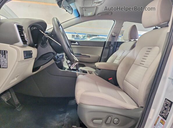 KNDPMCACXK7605327 2019 KIA SPORTAGE Silver წინა სალონის ხედი