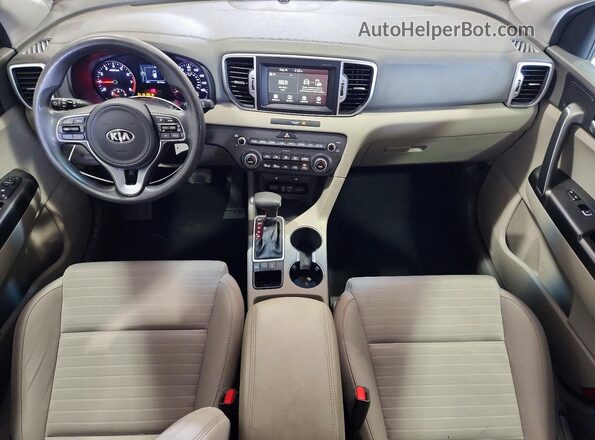 KNDPMCACXK7605327 2019 KIA SPORTAGE Silver წინა პანელის ხედი