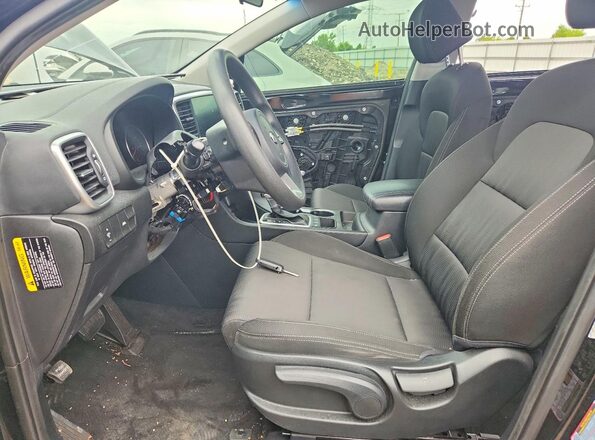 KNDPMCACXM7846310 2021 KIA SPORTAGE Black წინა სალონის ხედი