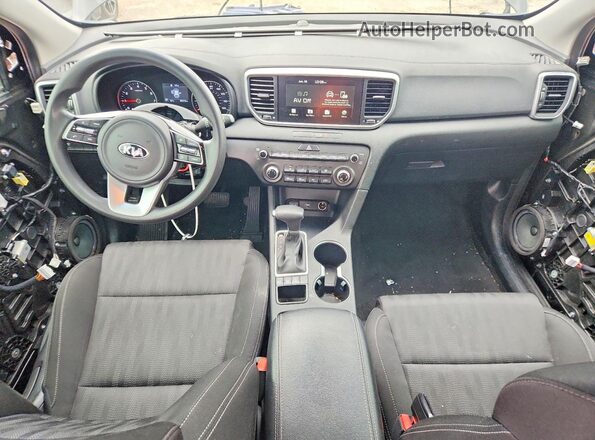 KNDPMCACXM7846310 2021 KIA SPORTAGE Black წინა პანელის ხედი
