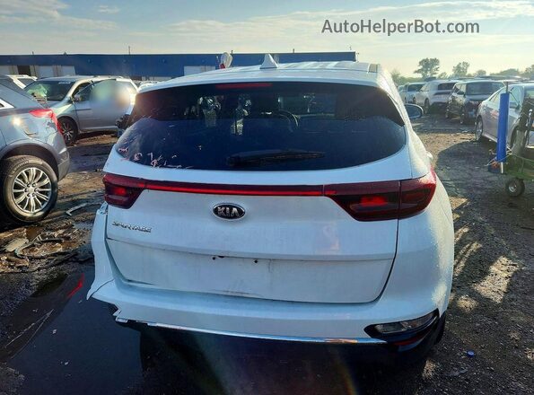 KNDPMCACXM7943684 2021 KIA SPORTAGE White Вид ззаду