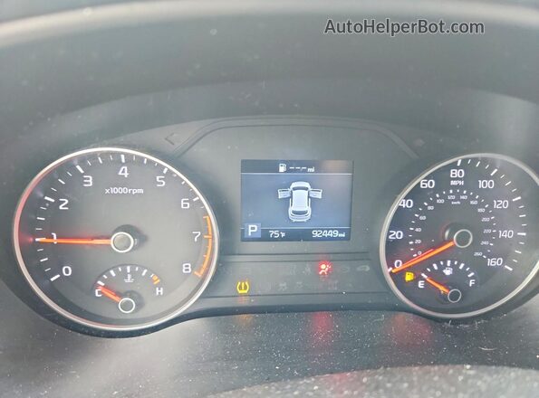 KNDPMCACXN7002964 2022 KIA SPORTAGE White Սարքավորումների վահանակի տեսք