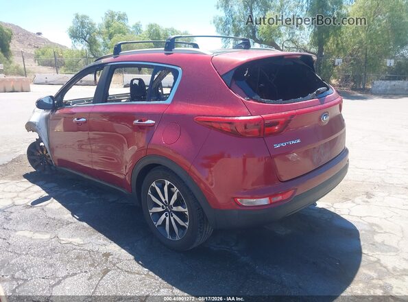 KNDPN3AC0H7085791 2017 KIA SPORTAGE Red Trasero izquierdo