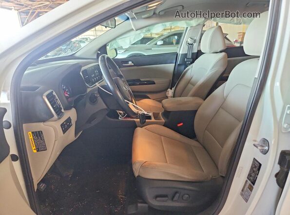 KNDPN3AC0L7689950 2020 KIA SPORTAGE White წინა სალონის ხედი