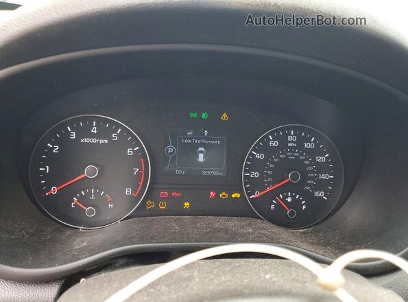 KNDPN3AC1H7123044 2017 KIA SPORTAGE Black Вид щитка приладів