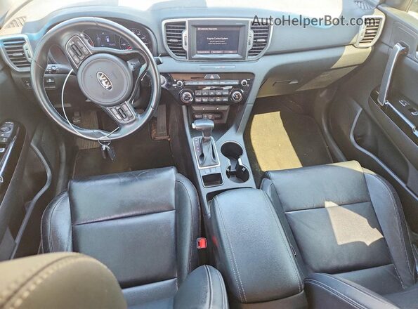 KNDPN3AC1J7424614 2018 KIA SPORTAGE Black წინა პანელის ხედი