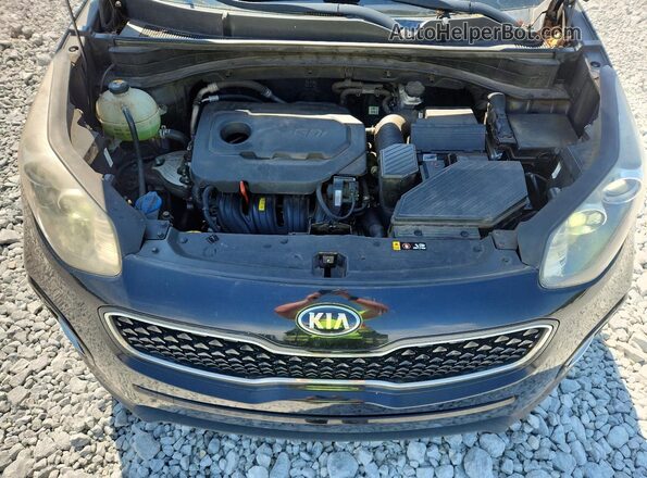 KNDPN3AC1J7424614 2018 KIA SPORTAGE Black ძრავის განყოფილების ხედი