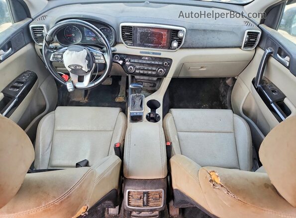 KNDPN3AC1L7736175 2020 KIA SPORTAGE Blue Dashboard view